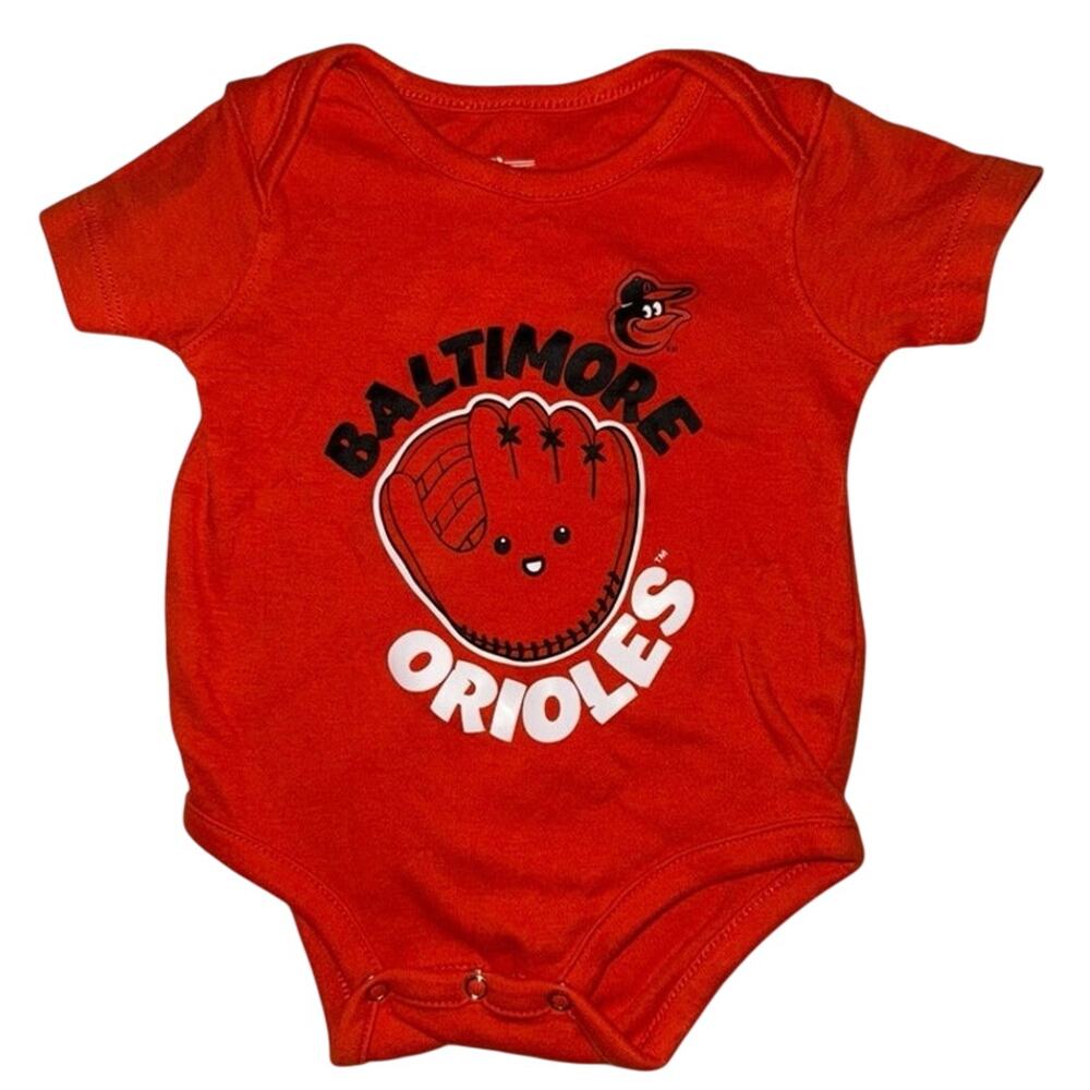 Infant onesie bodysuit Baltimore Orioles Slide Home mlb baseball 0-3 months
